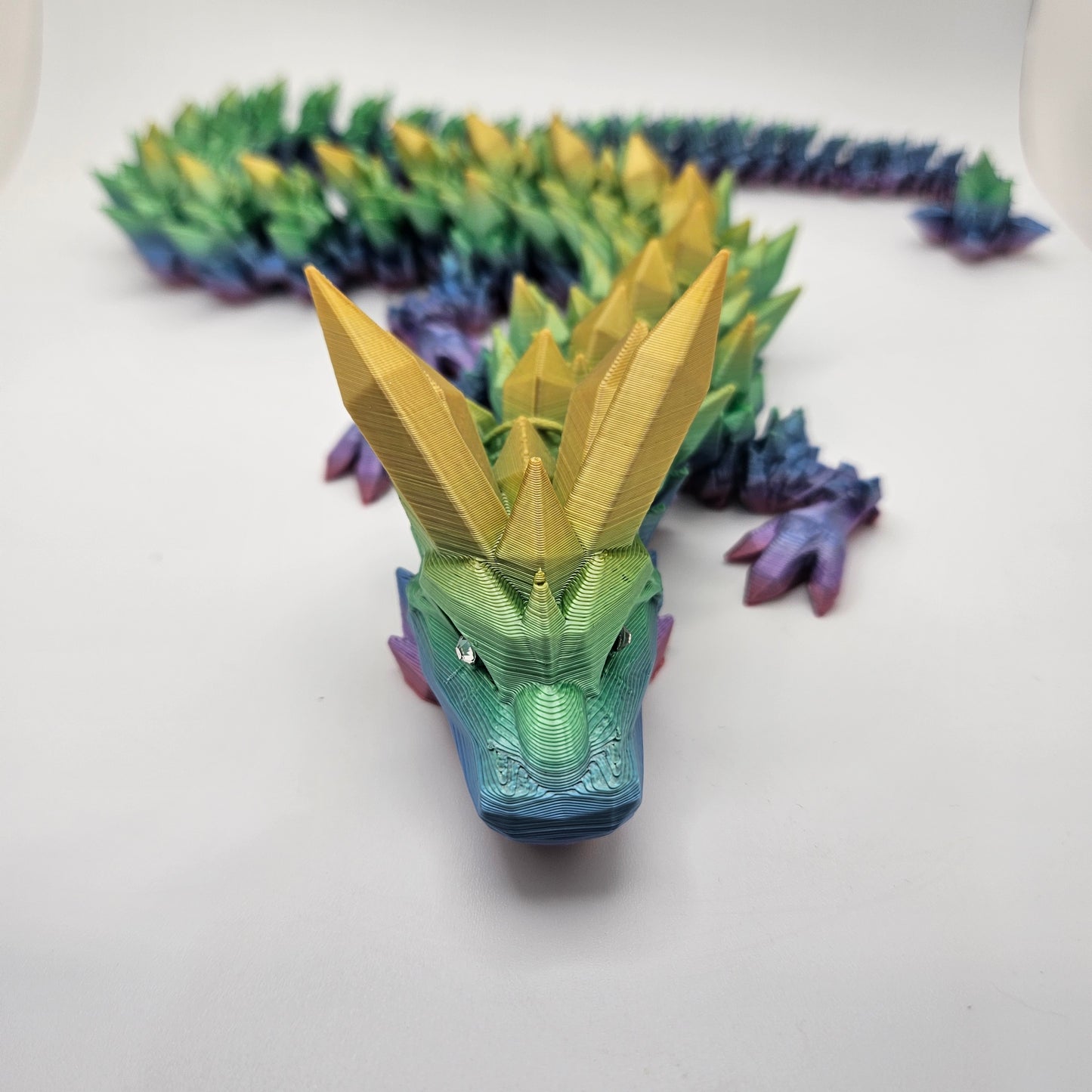 CRYSTAL DRAGON RAINBOW SILK