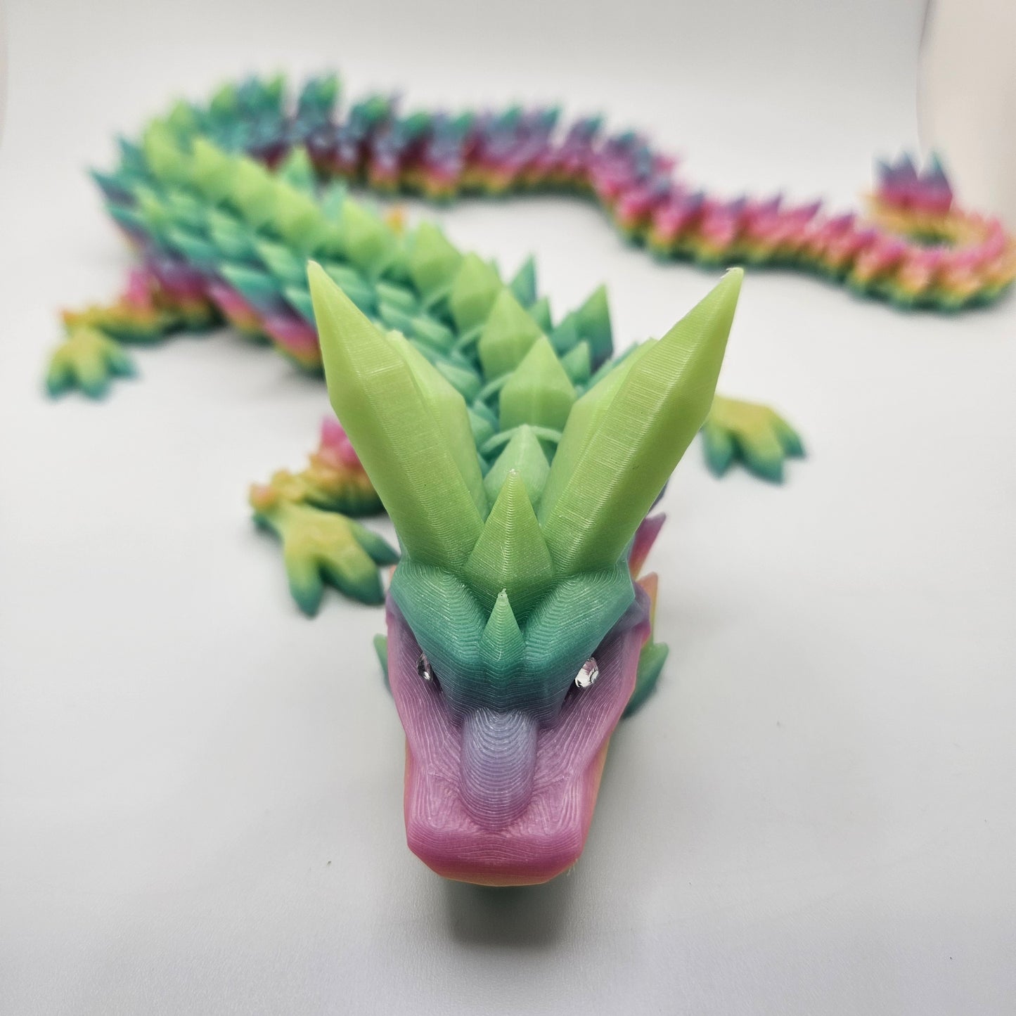 CRYSTAL DRAGON RAINBOW GLO-IN-THE-DARK 4FT