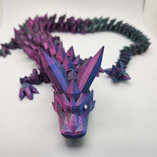 CRYSTAL DRAGON GREEN/BLUE/PURPLE